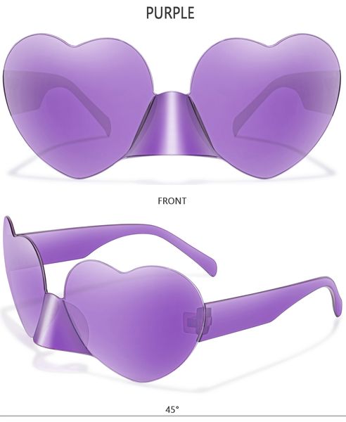 Sıcak güneş gözlükleri kadınlar popüler kalp şeklindeki sokak fotoğrafı yaz tarzı güneş gözlükleri 9 renk mücevher hediye aksesuarları toptan fabrika #41