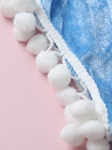 Детский девочки Симпатичные пушистые шариковые шорты бархатные блумеры крышка подгузники малыши белые мини -шарики