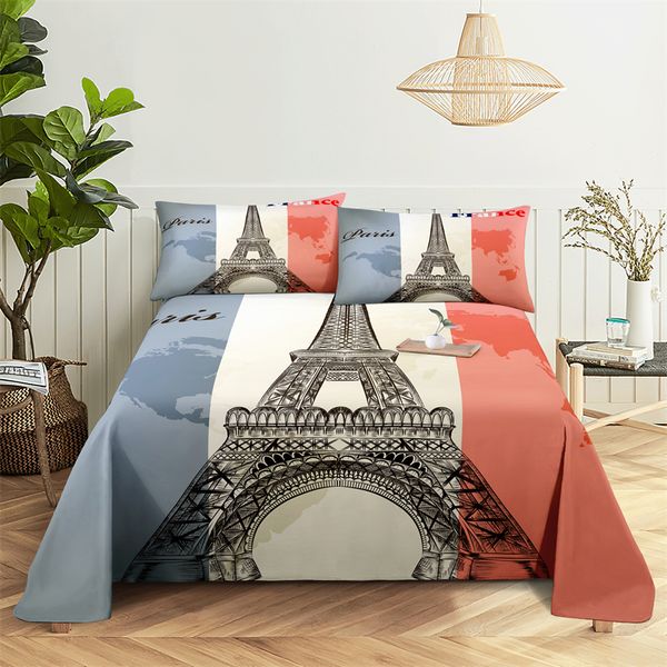 Eiffel Tower 0.9/1.2/1.5/1.8/2.0m Impressão digital Polyester Bed Shop