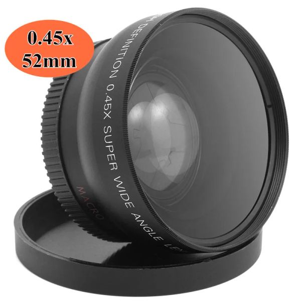 Accessori 52 mm 0.45x largo angolo macro lente ad alta risoluzione Lenti digitali Deluxe per la fotocamera DSLR Sony Nikon Sony di diametro 52 mm