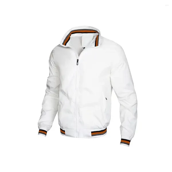 Giacche da uomo Blazer di alta qualità con cerniera Solido Spring e giacca da escursioni all'autunno esterno
