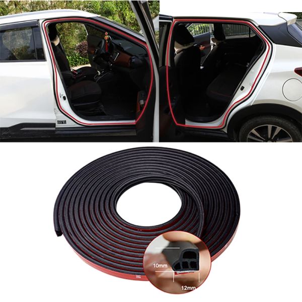 Tira de selo de borracha do carro Tira automática L-TYPE DUPLA CAMADA VELAÇÃO ADESIDADE WEATHERSTRIP PARA Isolamento de ruído à prova de som do porta-malas da porta