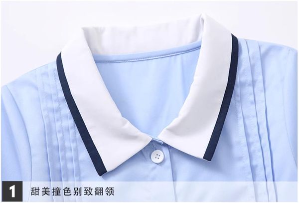 Ragazzi per ragazzi ragazze in stile britannico uniforme scolastica per bambini set di abbigliamento adolescenti studentesse ragazzi costumi coro blu