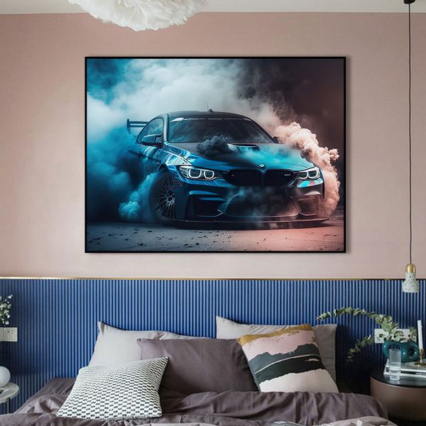 RS7 RS6 E30 Inspirado Arte Digital Super Carneca Pintura Impressão Poster Decoração de casa Imagem de parede para sala de estar sem moldura