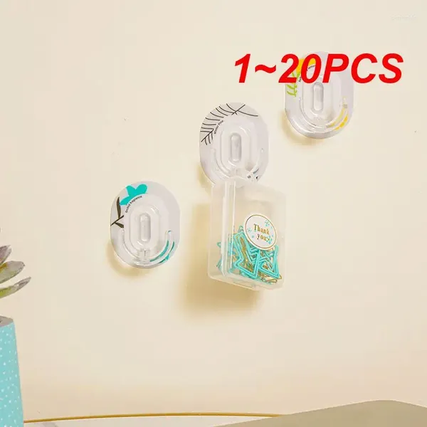 Küche Aufbewahrung 1-20pcs kleiner Haken kreativer näserfreier wasserdicht tragiger nahtloser Bad Organizer Sticking Saugbecher