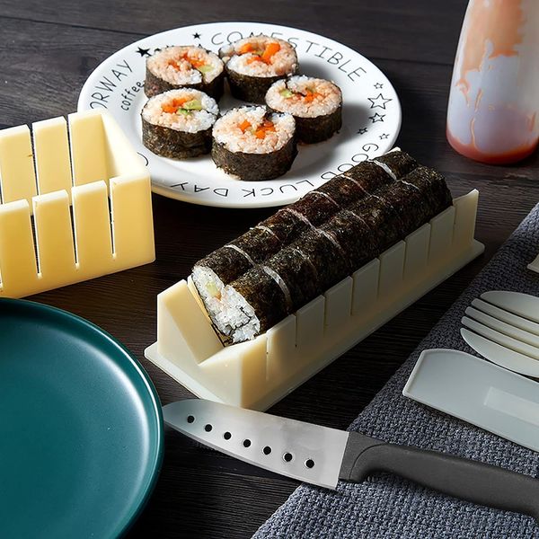 Fabricante de Sushi Diy Rice Molde Circular Japão Bolo Lovelike Mold MultifunctionEle Mold SquoL Making Ferramentas Conjunto de cozinha Acessórios