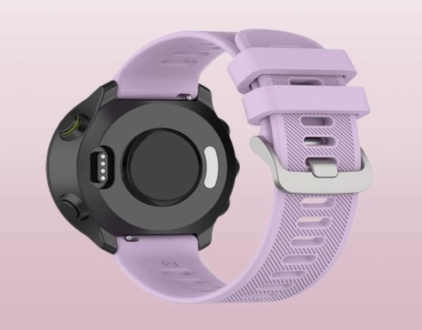 Смотреть силиконовую полосу для Garmin Forerunner 158 55 245 245m 645 Vivoactive 3 Спортивные брызки браслетов Venu/Vane M1351254