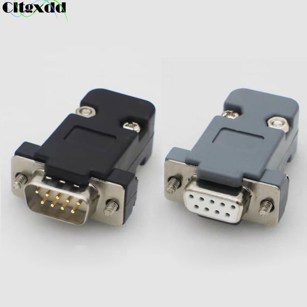 1pcs DB9 Adapter -Anschluss Core RS232 Serial COM -Steckeranschlüsse Loch/Pin DB15 Frauen männlicher Port -Socket D Sub DP9 Plastikkoffer