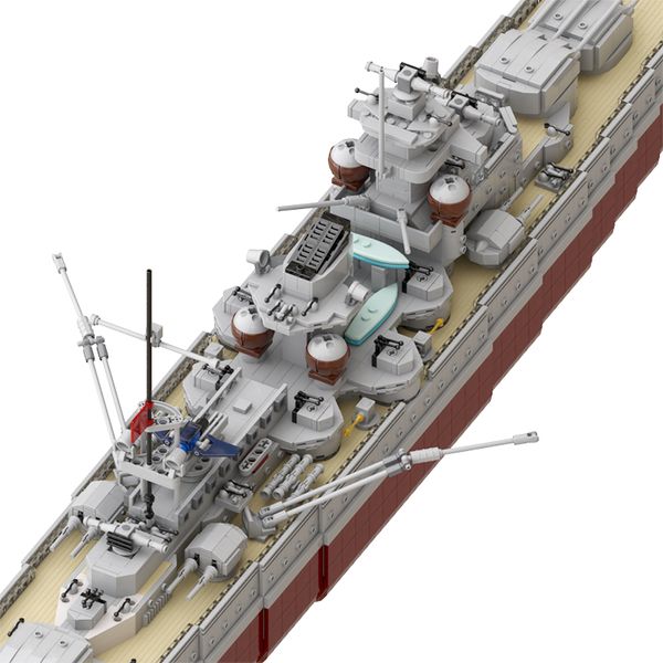 WW2 Германия Gneisenau Battleship Broading Blocks Model Kit Kit Warship Boat Boad Toys для детей детские дни рождения рождественские подарки