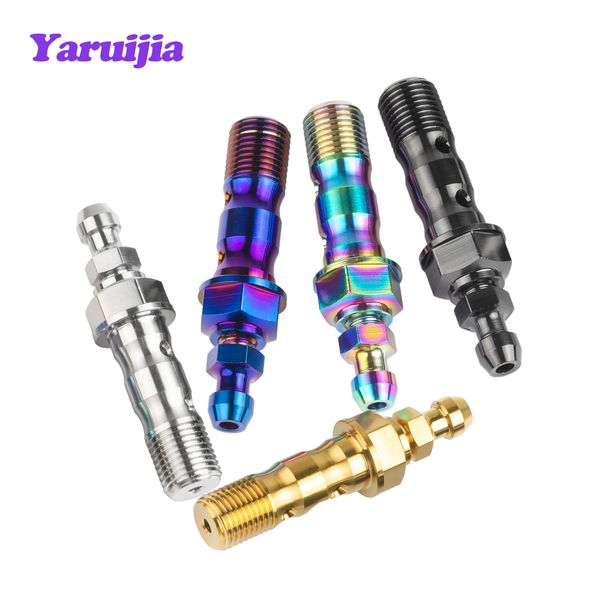 Yaruijia Titanium Bolts M10 PAINGE 1,0/1.25 Двойное отверстие слить масла и болт банджо выхлопного винта с банкротом с кровотечом