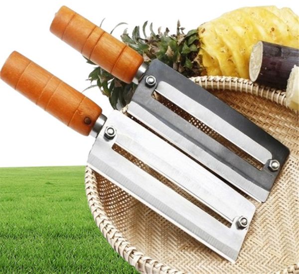 descascadores cutter cutter cenas de cana -de -açúcar faca abacaxi faca de aço inoxidável artefato de artefato de planejamento ferramenta descascão fruta paring knife 20126253351