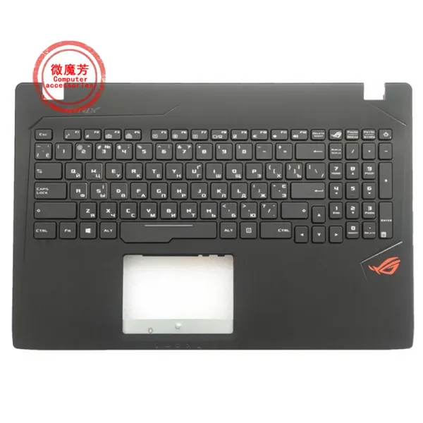 Клавиатуры ru Ноутбук клавиатура для Asus rog strix ZX53 FX53V ZX53VM GL553 GL553V GL553VW FZ50VD с верхней крышкой Palmrest RGB RGB