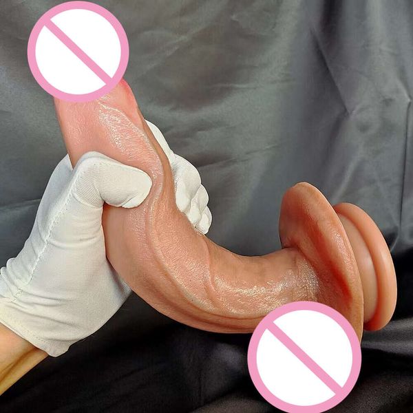 Super Grosso Dildo Double líquido líquido Silicone Penis Soft feminino Toys sexy vestíbulos plugm homens mulheres suprimentos adultos gays masturbador