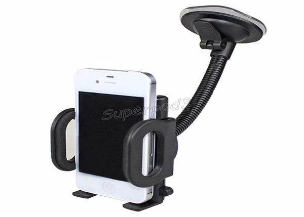 Supporto per supporto per clip per vetro parabrezza per auto per cellulare GPS PDA MP4 Pratica porta rotante a 360 gradi REGOLABILE 6384680