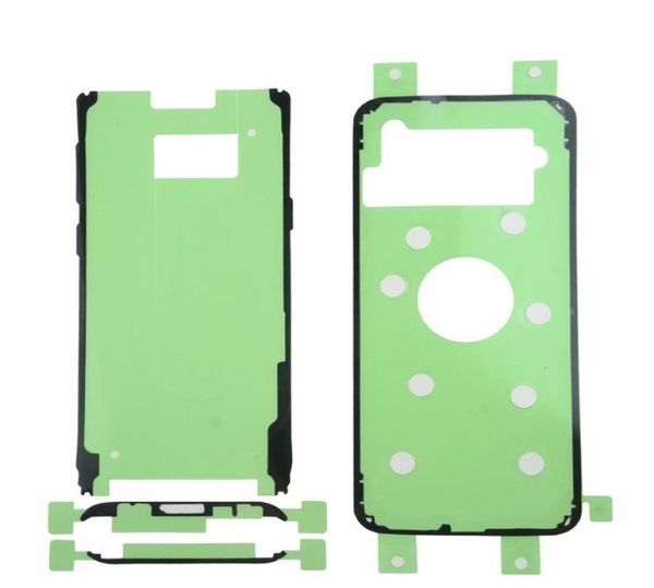 1 set di coperchio posteriore posteriore Porta di copertura LCD Adesivo adesivo in vetro anteriore per Samsung Galaxy S6 S7 Edge S8 S9 Plus Nota 8 Set di nastro2473320