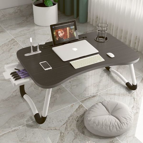 REATIMENTO DE LEITURA Mesa simples e elegante Tabela de computador Luz de tinta dobrável Bracket Home Office Shall espessado Mesa