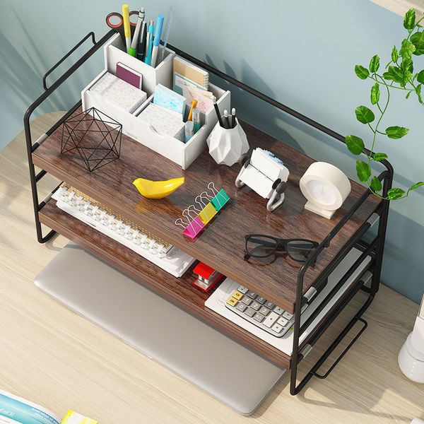 Multi-Layer-Desktop-Bücherregal-Schreibtisch-Organizer Bücherregal Speicher Rack Stationery Magazine Lagerhalter Büro Sortierregal