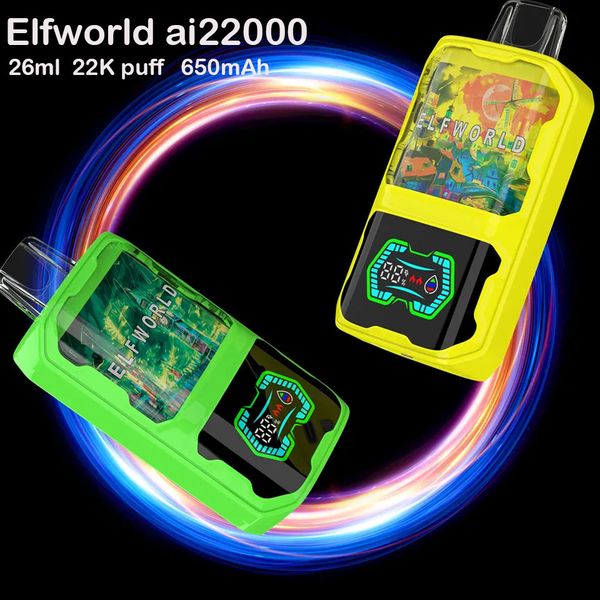 Elfworld 22000 buffs 22k e-líquido 26 ml Capacidade de bateria do tipo C.