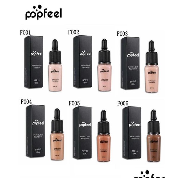 Fondazione Popfeel Popfeel Perfect Liquid 15ml Beautif Cosmetics Makeup 6 Colori Brighten Fondazioni Concettore Ship9502523 Droplese Glip Heal Otkhl
