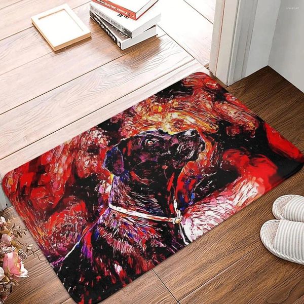 Carpets Art Dog Doge não deslizamento capacho de tapete de tapete de cozinha decoração de oração da casa