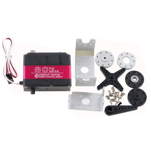 RDS3218 RDS3225 RDS3235 RDS5160 RDS5180 RDS51150 Servo Digitales Metall High -Drehmoment Roboterhand -Servo -Roboter -Servo 60 kg 80 kg 150 kg