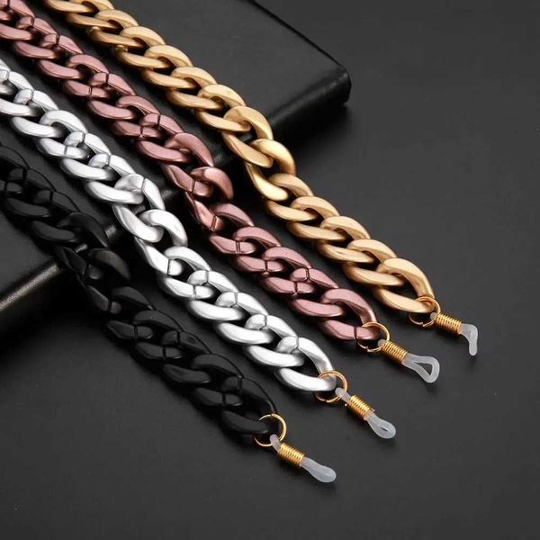 Óculos de sol de óculos de óculos acrílico Anti-Fall Chain Chain 4-Color Colar Colares Glasses Chain Glasses Colar Colar Colar C240411