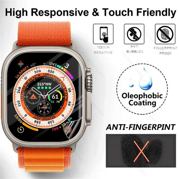 HD Watch Screen Protector Film für Apple Watch Ultra Anti-Fingerabdruck TPU-Schutzfilm für iWatch Ultra Smartwatch