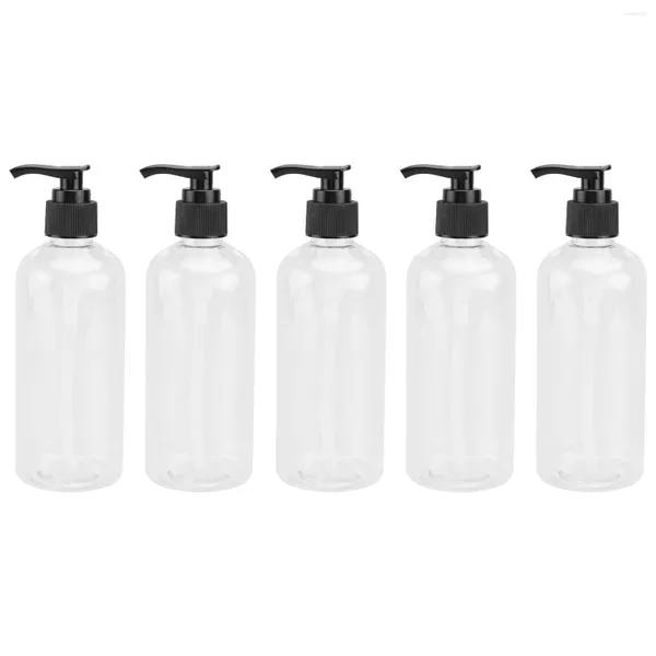 Speicherflaschen 6PCs nachfüllbarer leerer Shampoo -Pumpenlotion mit Spender für Küchenbadetoten Hand