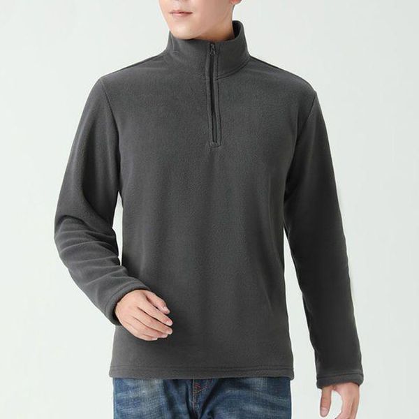 Felpa con cappuccio invernale autunnale Felpa di gnoccia mezza con cerniera fodera per pullover calda a maniche lunghe con abbigliamento sportivo da esterno