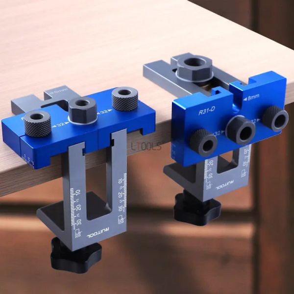 Bip per foro tasca regolabile del kit di jig dowel 6/8/10/15 mm Bit perforato per foraggio verticale punzone mobili fai -da -te strumenti di lavorazione del legno