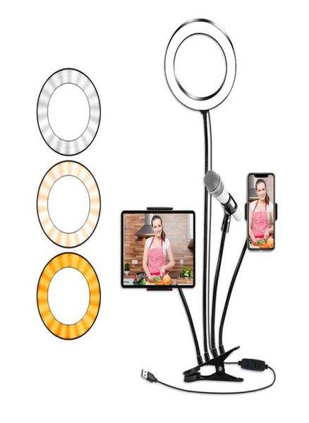 8Quot Selfie Ring Studio Light mit Mobiltelefonhalter für alle iPhone -Modelle und Android -Telefone Live -StreamMakeup Big 20cm Flexi6384074