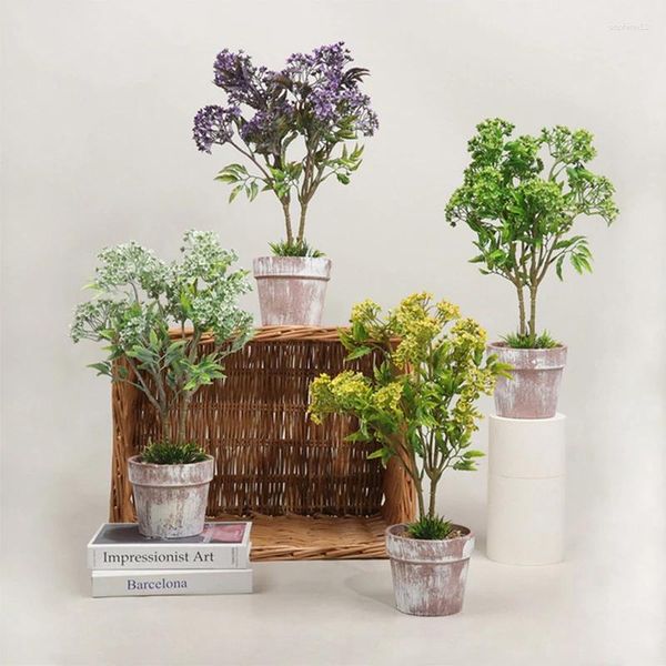 Dekorative Blumen Bonsai Simulationsanlagen Künstliche Pflanze gefälschte Home-Decoration Wedding Office-Mitarbeiter