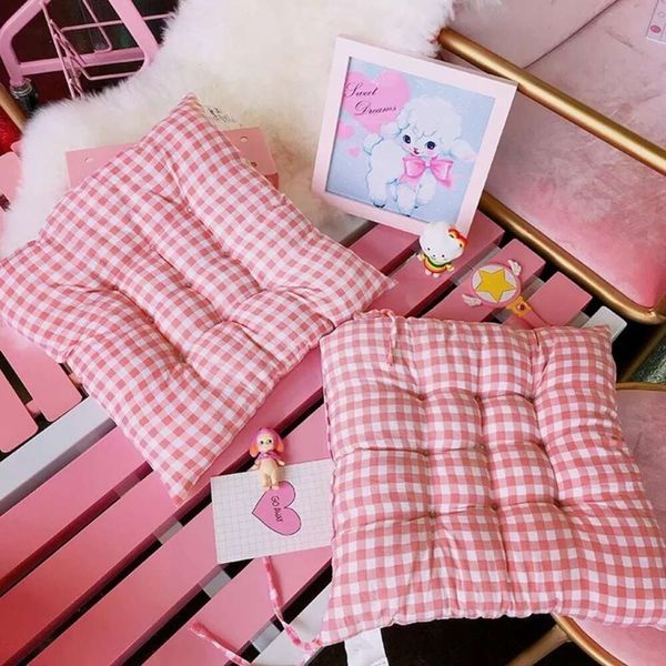 Soft carina ragazza rosa cuscino cuscino dormitorio sedia da ufficio sedia inverno addensato morbido