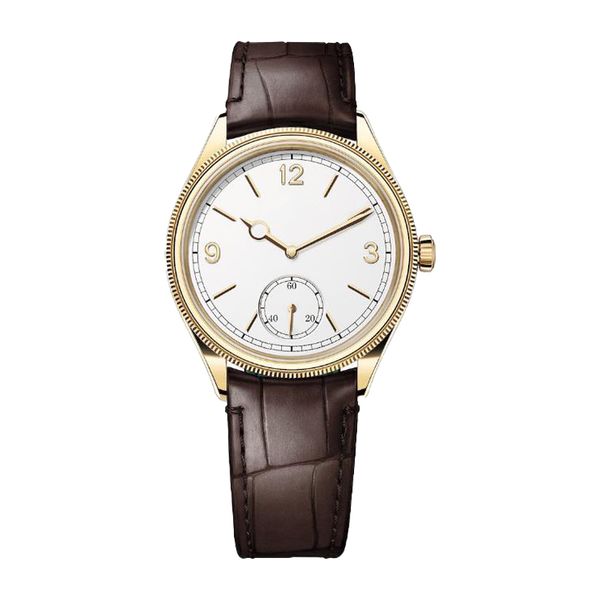 U1 Men's Watch Luxury Watch 40mm Automatic Movement Watchc Sapphire 1908 Glader Lederband Edelstahl Zifferblatt Montre de Luxus Luxus De Armaturen AAA 2813 Uhr