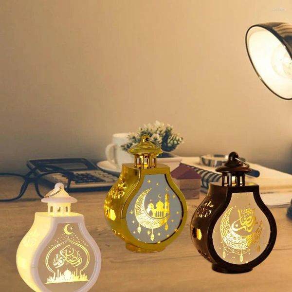 Figurine decorative decorazioni per la casa calda per casa elegante stella moon corda candela lanterna set per il festivo simbolico Ramadan Eid