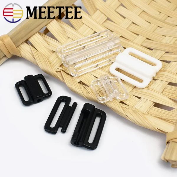 100 set da 8-25 mm in plastica in plastica fibbro per clip da bagno reggiseno regolare la chiusura frontale chiusura fai da te cuciture biancheria intima accessori