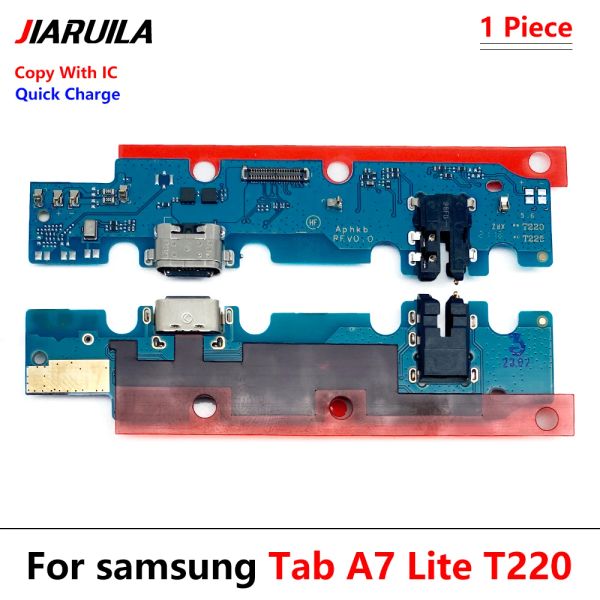 Новое для Samsung Tab A7 Lite T220 T225 SM-T225 SM-T220 USB-зарядная порт-зарядная доска для микрофонной платы док