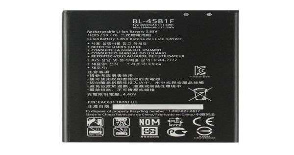 1x 3200MAH BL45B1F BL45B1F заменяющая батарея для LG V10 H968 H961N H900 H901 VS990 F600 F600L F600K H960A LS9928308951