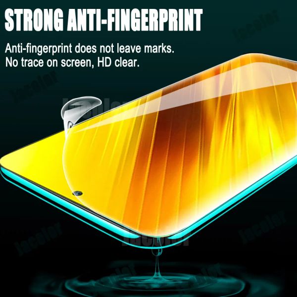 1-3pcs Filme de hidrogel frontal para Xiaomi Poco X3 GT Pro NFC Phone Gel Screen Protetor x 3 3GT 3Pro 3NFC X3Pro x3NFC não GLAS