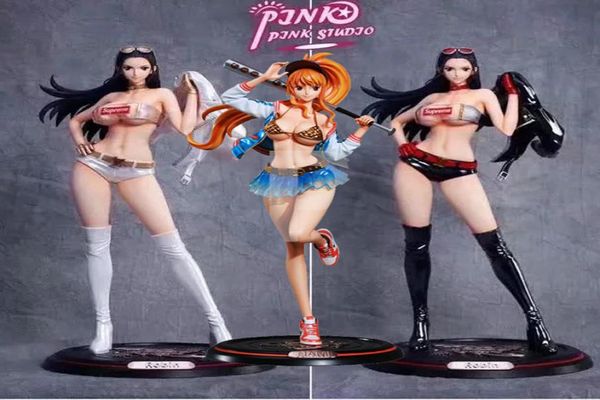 Japão Anime One Piece Boa Hancock Nico Robin Nami GK PVC Ação Figura Toy Toy Figuras Sexy Girl Collection Modelo Doll Doll T2005572703