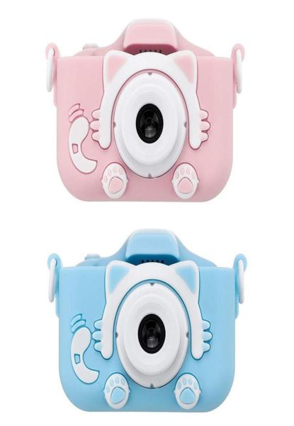 Neue HD 1080p Dual Digitalkamera für Kinderkinderkamera mit Cartoon Case Kinder039s Kamera Geburtstag Weihnachtsgeschenk für Kid973671