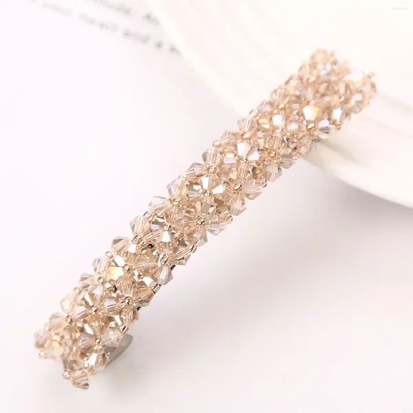 Haarclips Luxus Yoga für Frauen Bling Strasssteine Prom Pins Barrettes glänzend funkelnder Haargrip 1920er Jahre Exquisite Clip Valentin