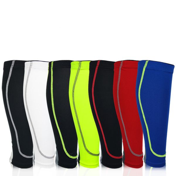 Sportkalb Guards Outdoor Basketball Fußball Running Shin Guards Atmungsfreie Stütze warme Knieschalter Socken 1 Paar