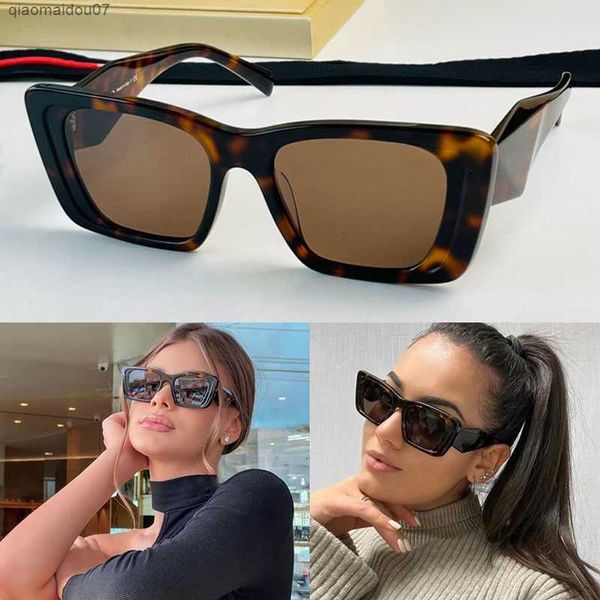 Güneş Gözlüğü Üçgen Symbole güneş gözlüğü Bufalo boynuz spr08y erkek kare çerçeve lunette kadın yeni tasarımcı mavi çerçeve glasses