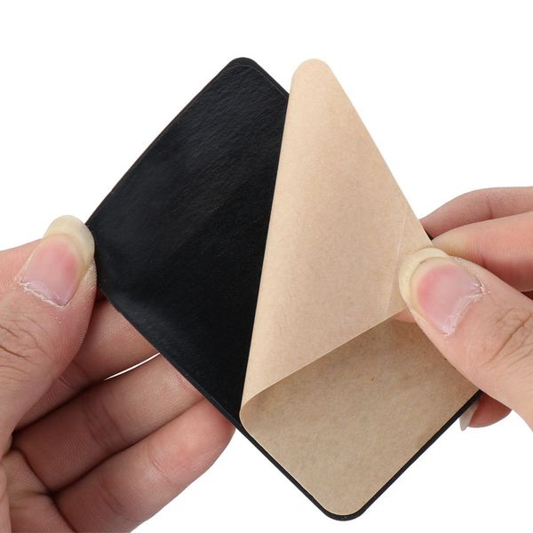 Porta del portafoglio di carta per cellulare autoadesiva universale Stick sulle maniche della carta di credito ID borse per adesivi tascabili in silicone borse
