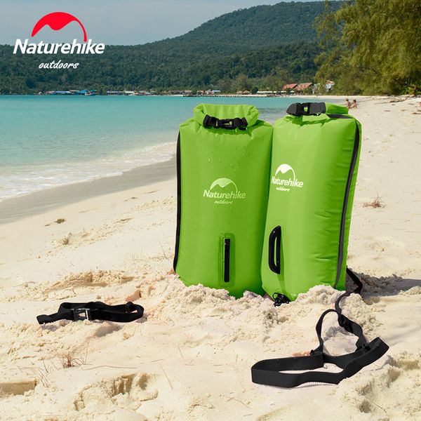 NatureHike 28L Schwimmen Doppel -Airbag aufblasbare wasserdichte Beutel Meer Schnorcheln Drifting Outdoor Schwimmlagerausrüstung