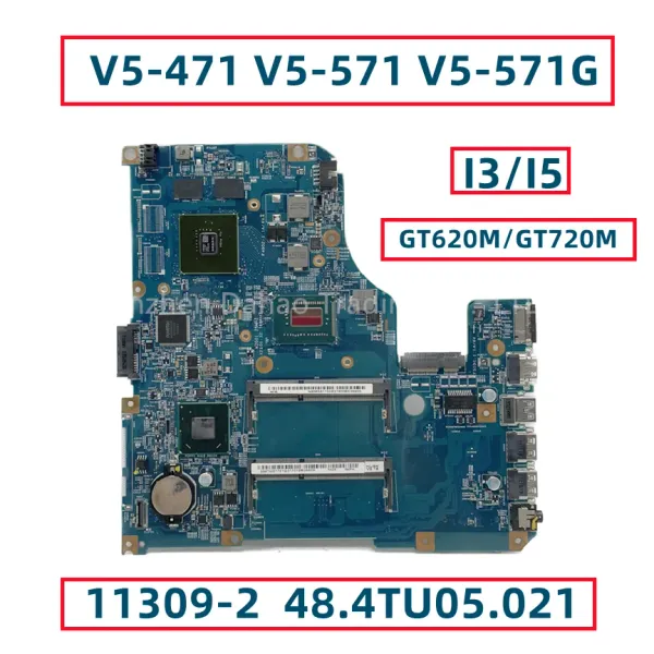 Motherboard 113092 48.4TU05.021 für Acer Aspire V5471 V5471G V5571 V5571G Laptop Motherboard mit i3 i5 CPU GT620m GT710m 2GB