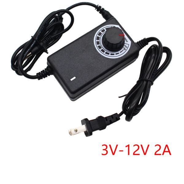 Fonte de alimentação CA ajustável para CC 3V 5V 6V 9V 12V 15V 18V 24V 1A 2A 5A Adaptador de fonte de alimentação Universal 220V a 12 V Volt Adaptador