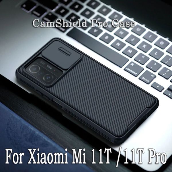 Shavers для Xiaomi Mi 11t Mi11t Pro Case Nillkin Camshield Pro Classic Slide Lens Lins Back Cover для Siaomi 11t Pro защита камеры камеры