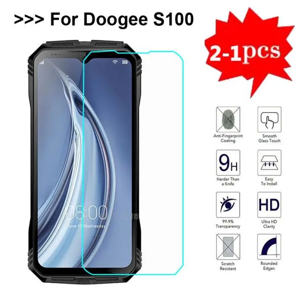 Vetro protettivo HD da 2-1pc 9H per Doogee S100 S 100 Film per protezione per protezione a schermo in vetro temperata per Doogee S100 Pelicula de Vidrio